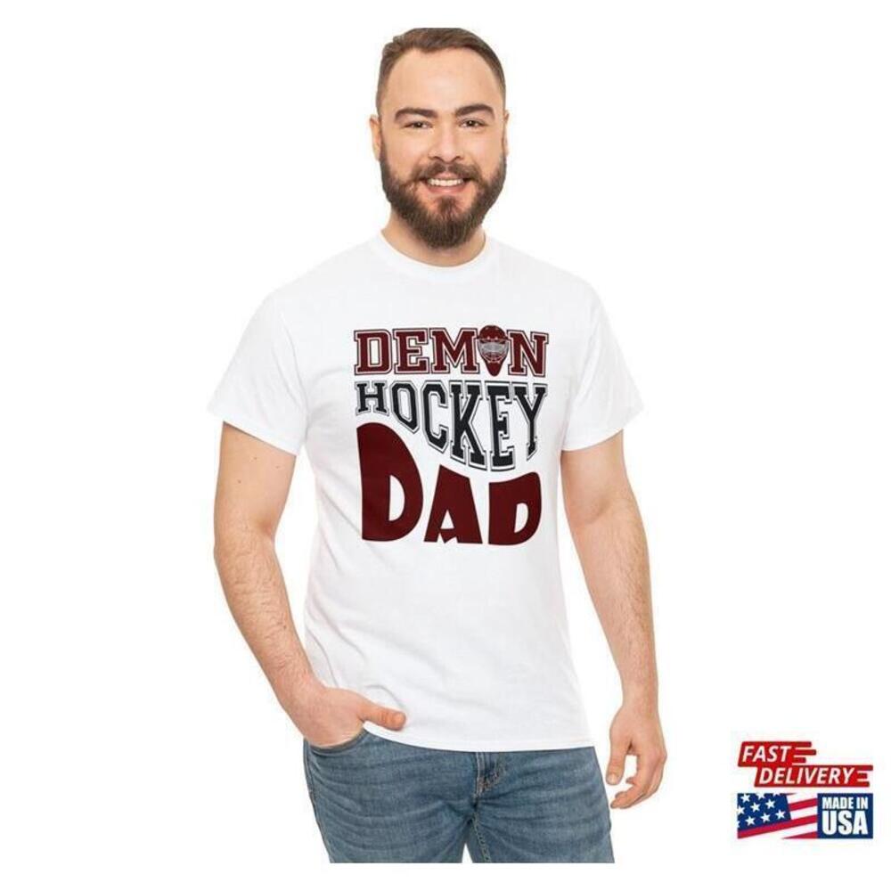 Demon Hockey Dad Unisex Tee Goalie Tshirt Fanwear Classic